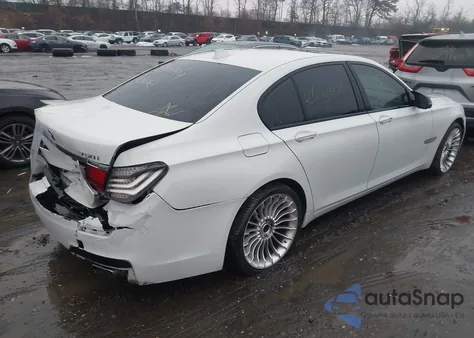 2014 BMW 750I из США, поврежденный, VIN WBAYA8C58ED228203